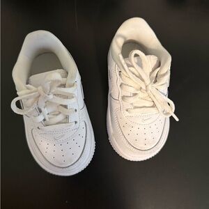 Nike Kids White Lace-Up Sneakers